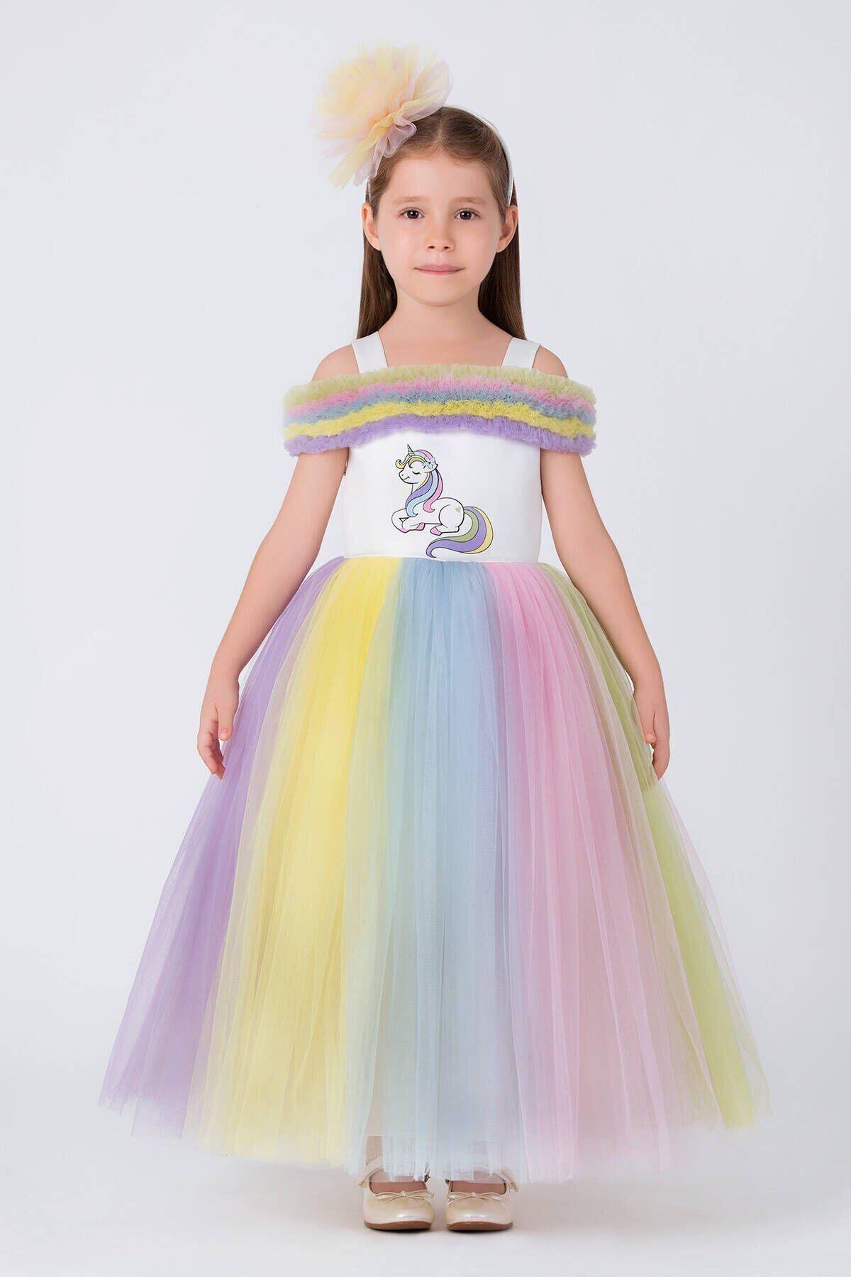 Uzun Unicorn Elbise