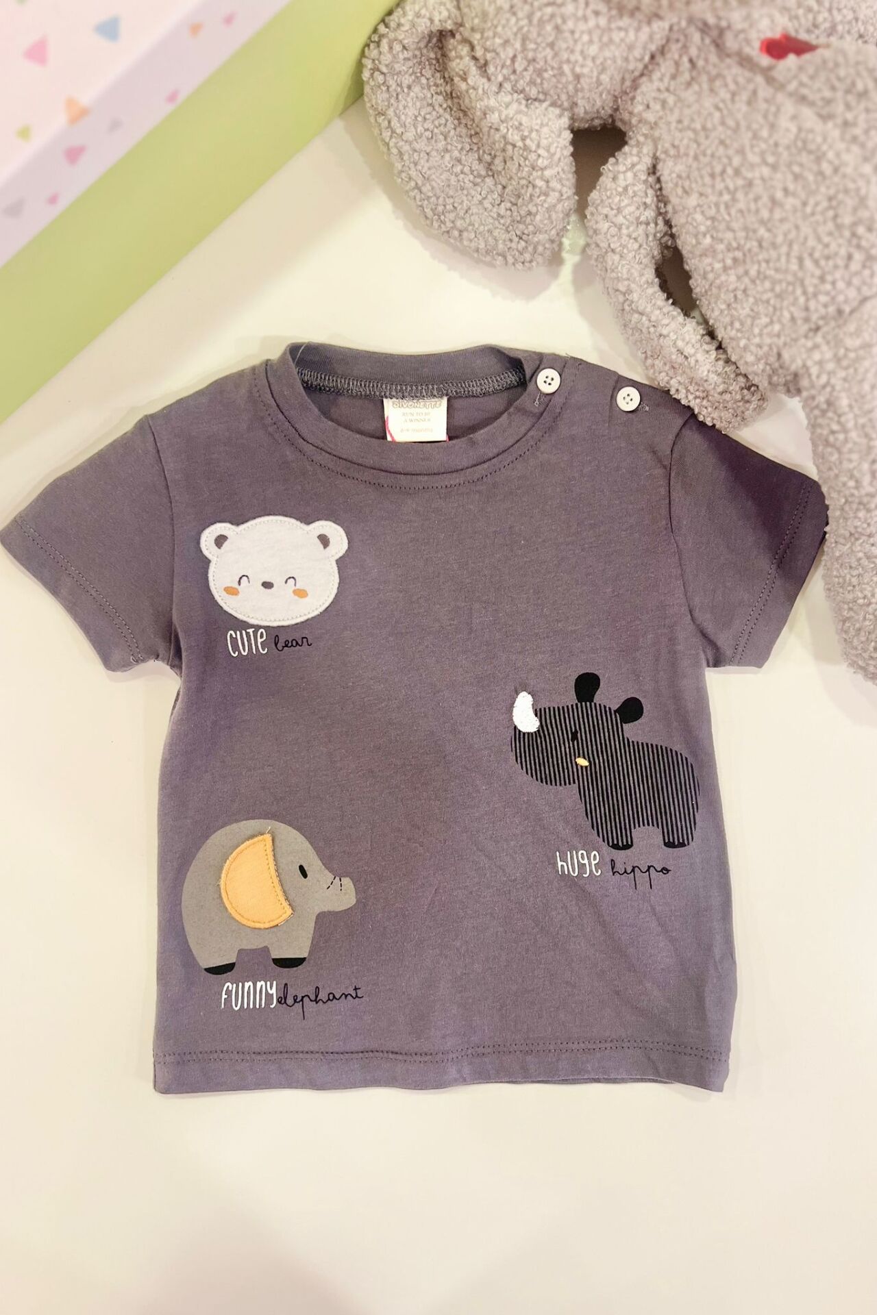 DVNT Gergedan Baskılı Tişört