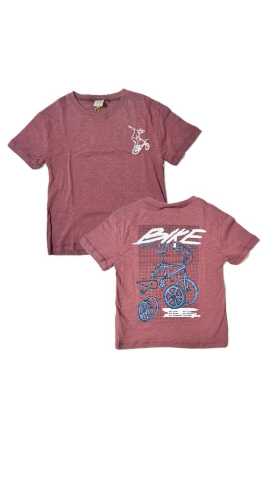 BİSİKLET BASKILI TİŞÖRT