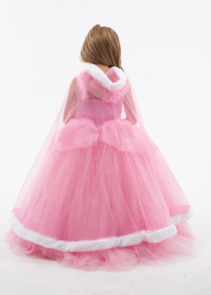 Simli Pelerin - Pembe