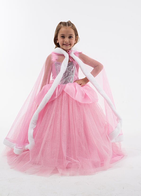 Simli Pelerin - Pembe