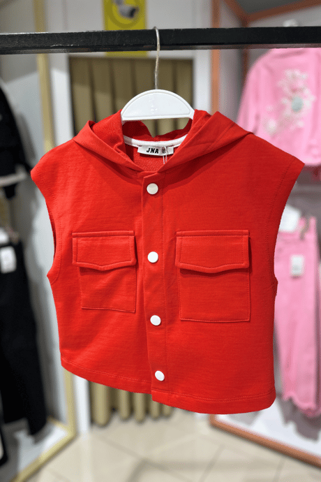 Kolsuz Erkek Kırmızı Yelek