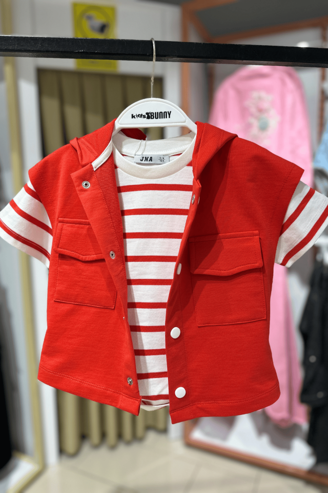 Kolsuz Erkek Kırmızı Yelek