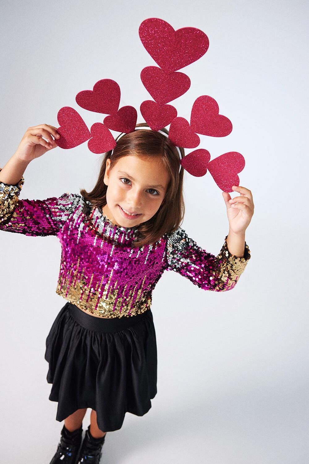 Siyah Pul Payet İkili Takım