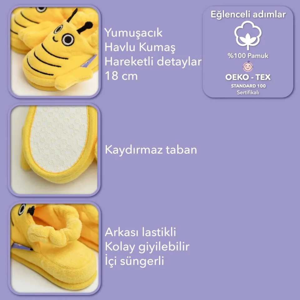 Banyo Terliği - Arı 2/4 Yaş