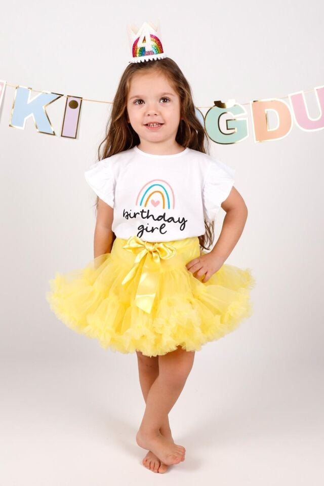 Sarı Tütü Etek - Bonita