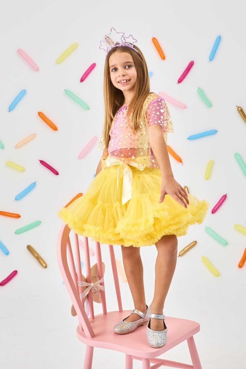 Sarı Tütü Etek - Bonita