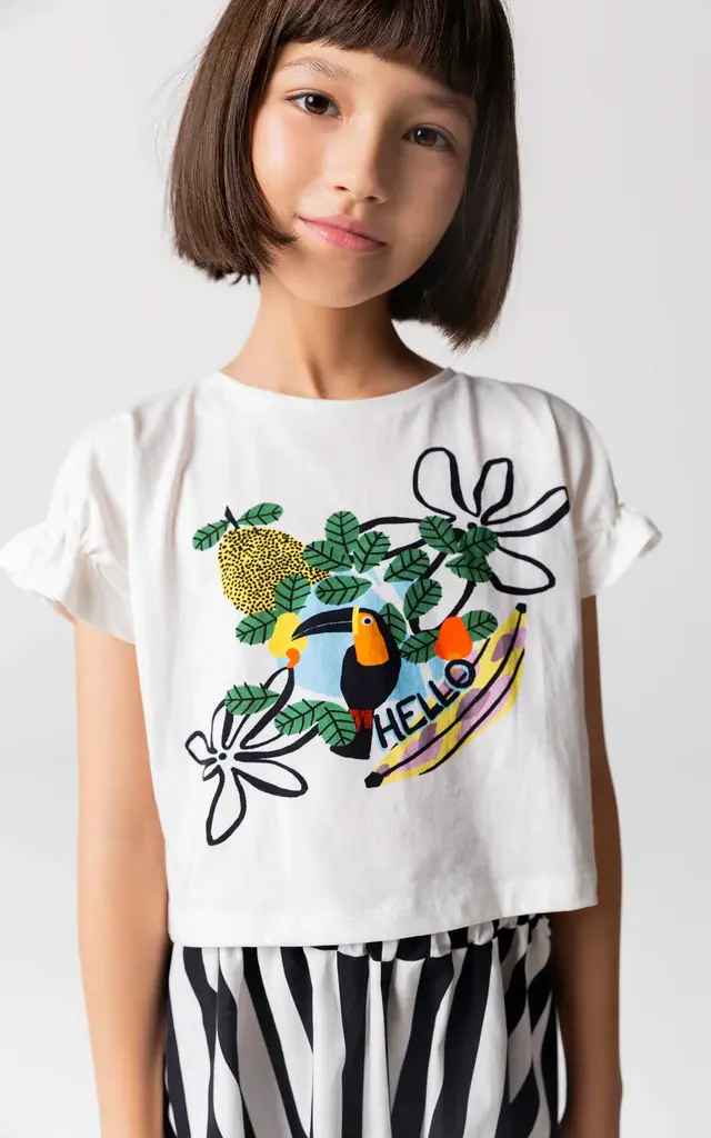 Parrot Bluz(Papağan Baskılı)