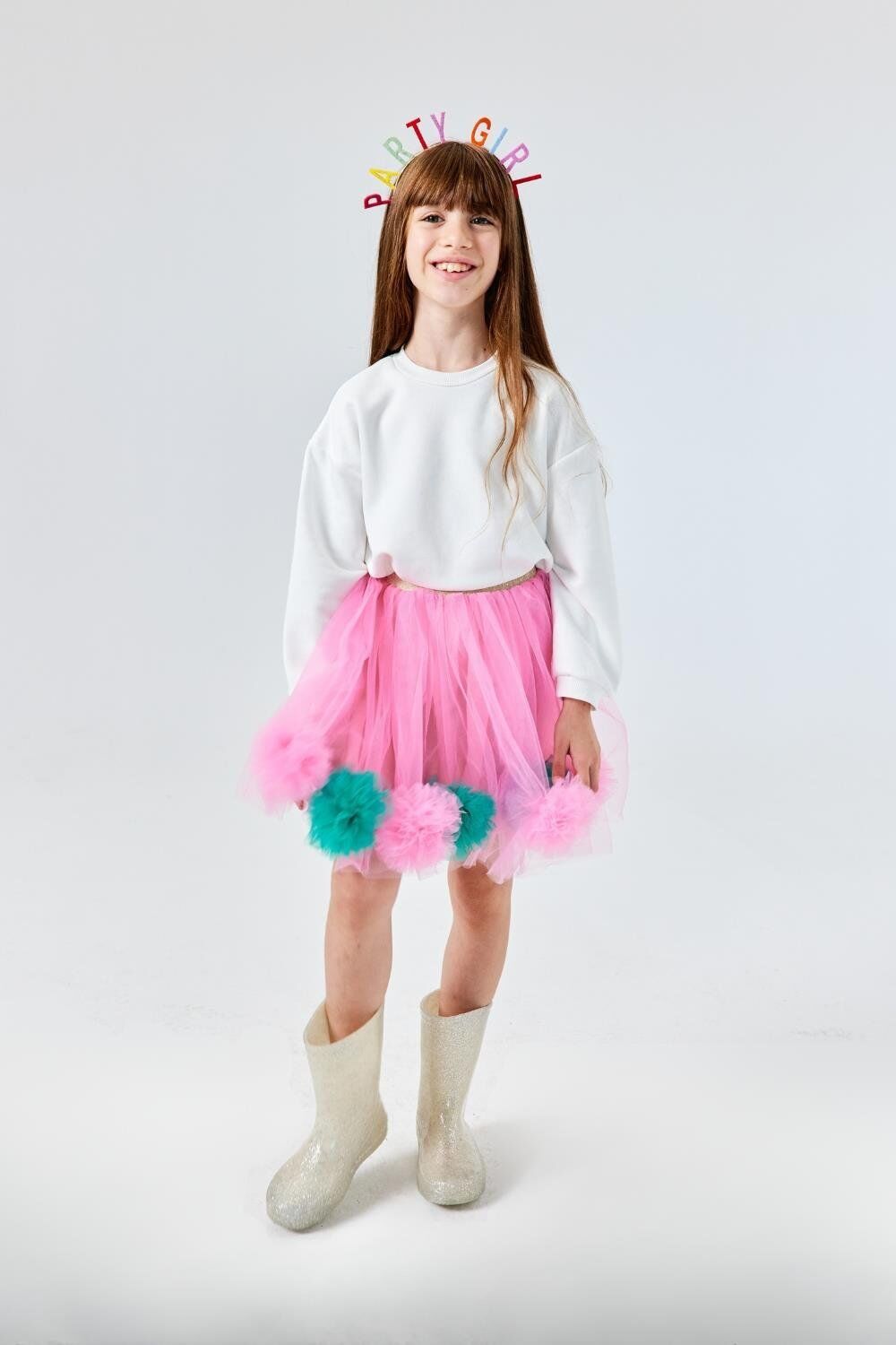 Pembe Ponpon Etek - Hilda