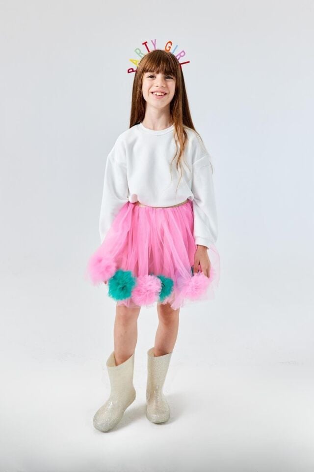 Pembe Ponpon Etek - Hilda