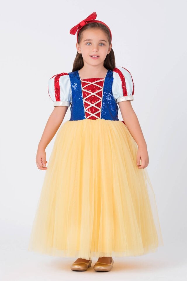 Pamuk Prenses Taçlı Elbise