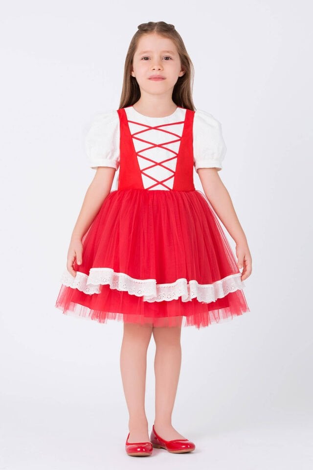 Kırmızı Başlık Pelerinli Elbise