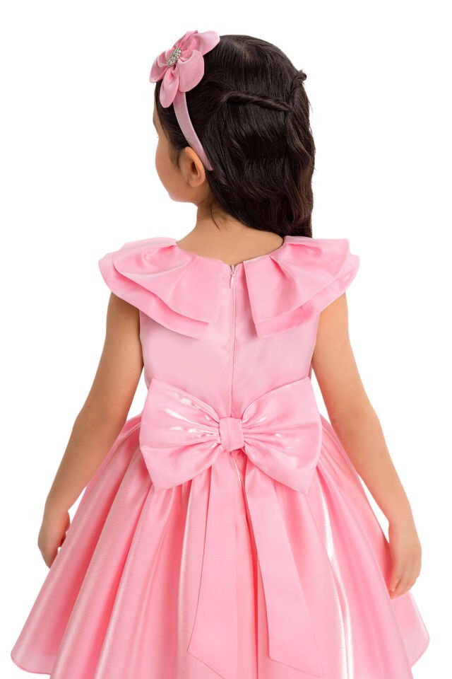 Candy Pink Organze Elbise