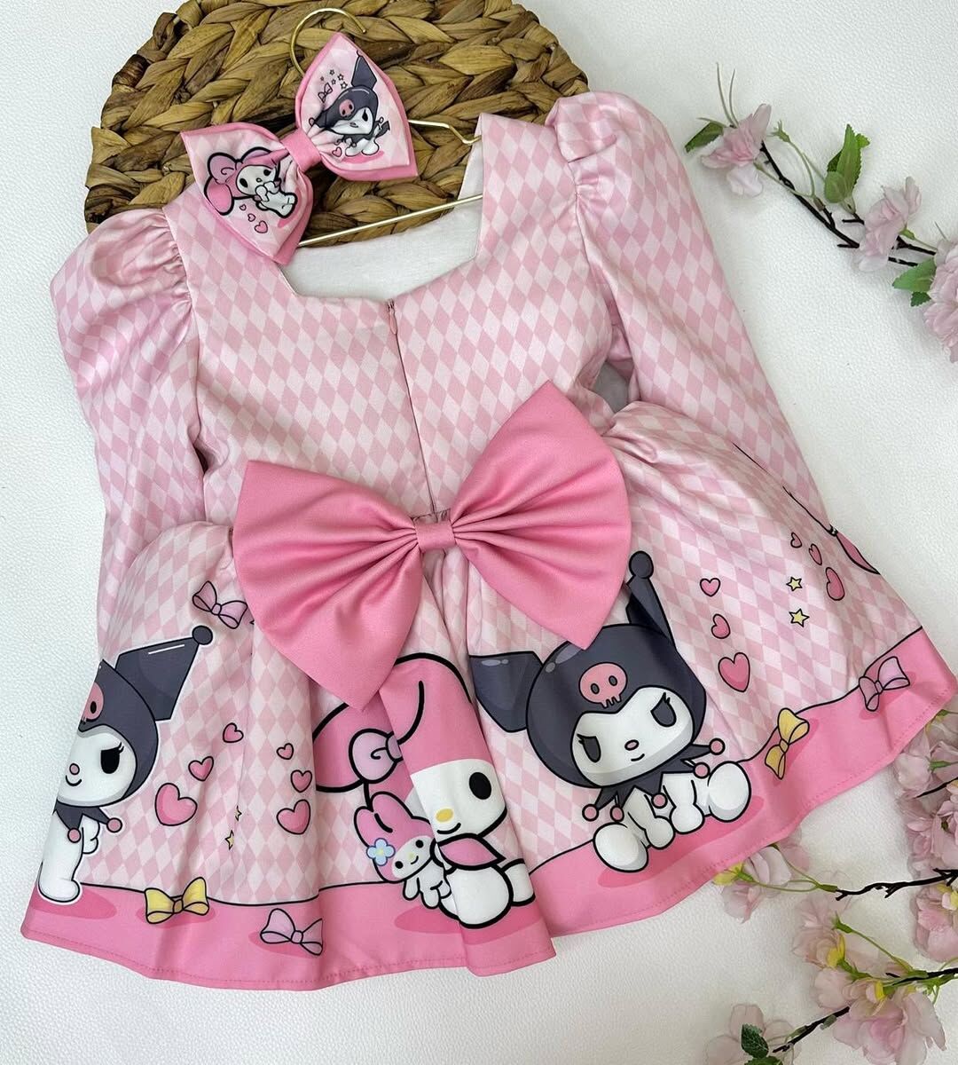 Kuromi Pembe Elbise