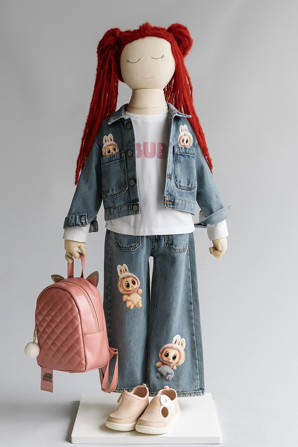 Labubu 3lü Ceketli Takım