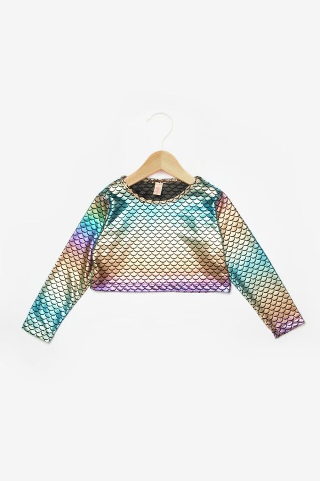 Lila Crop Etek Takım - Deniz Kızı