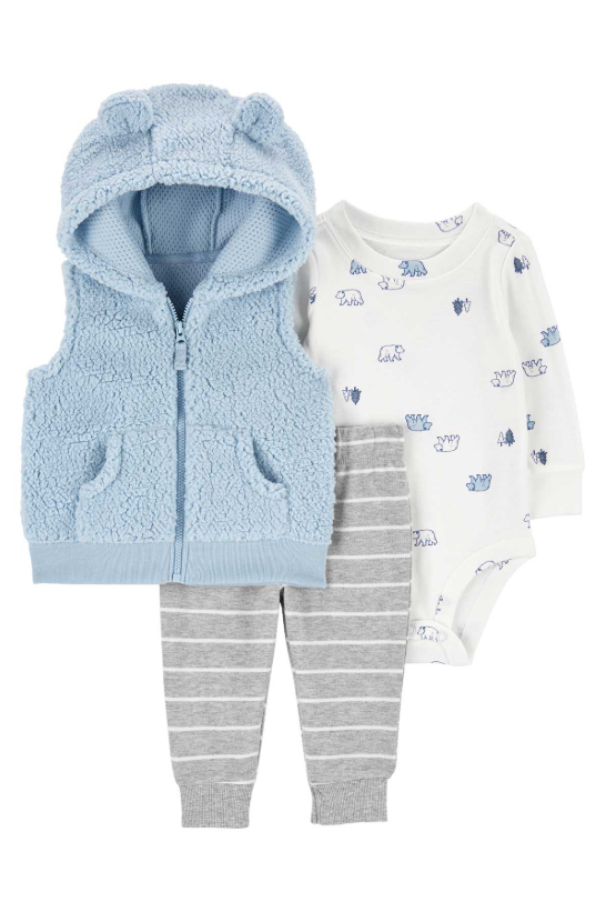 Mavi Peluş 3lü Takım