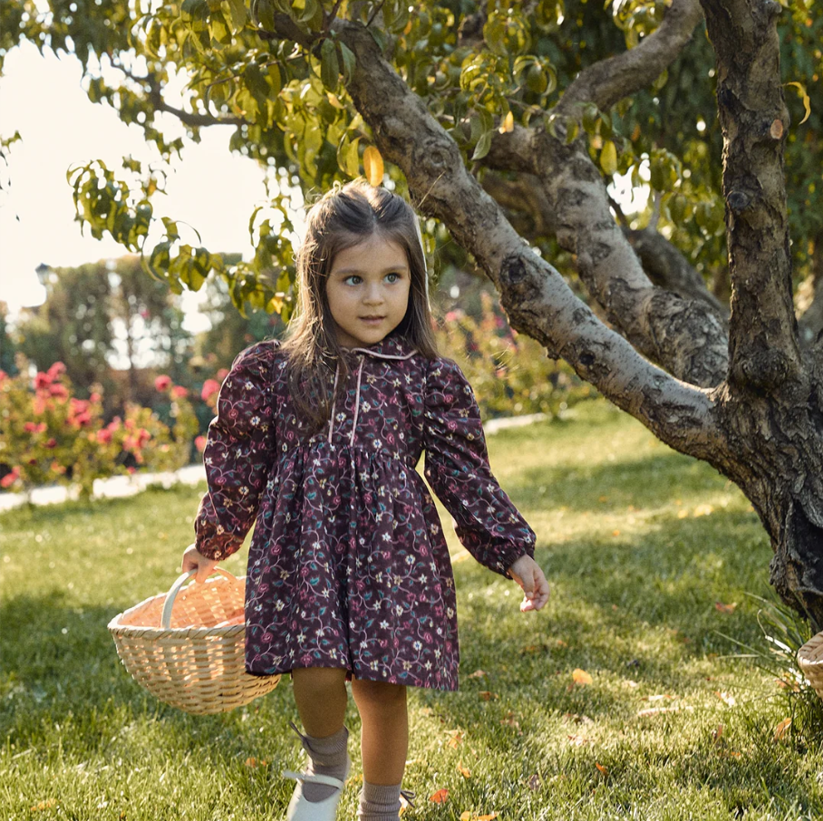 Biyeli Spring Elbise Bordo