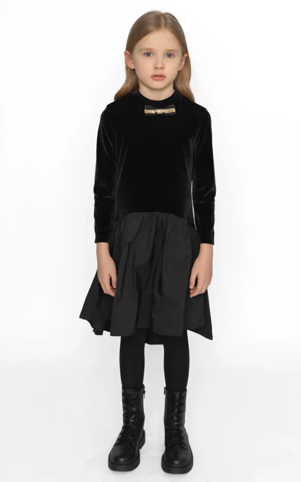 Siyah Papyonlu Elbise