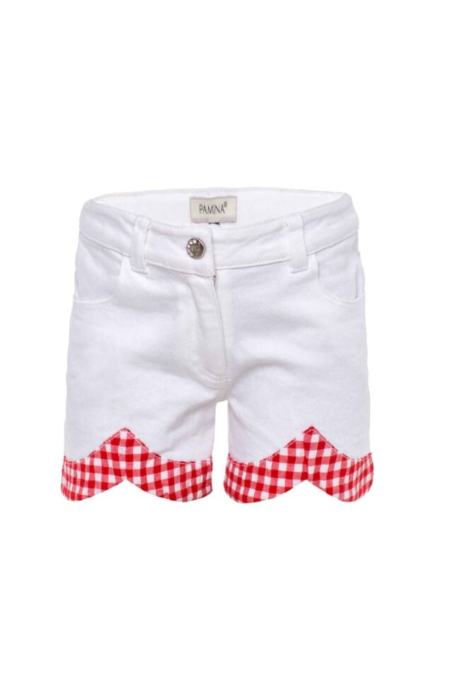 Kırmızı Beyaz Şortlu Takım