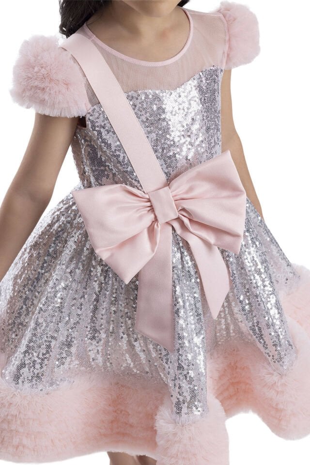 Gümüş Payet Elbise